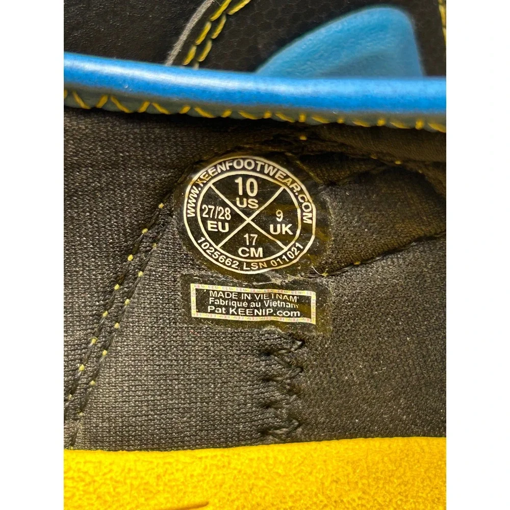 Keen Stingray Kids Water Sandals Blue Yellow Black 1025662 Size 10 US Toddler